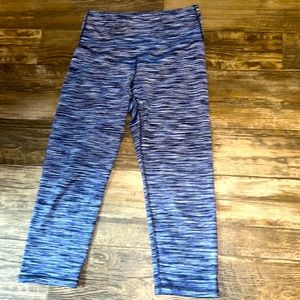 Woman’s leggings for working out, blue, M
